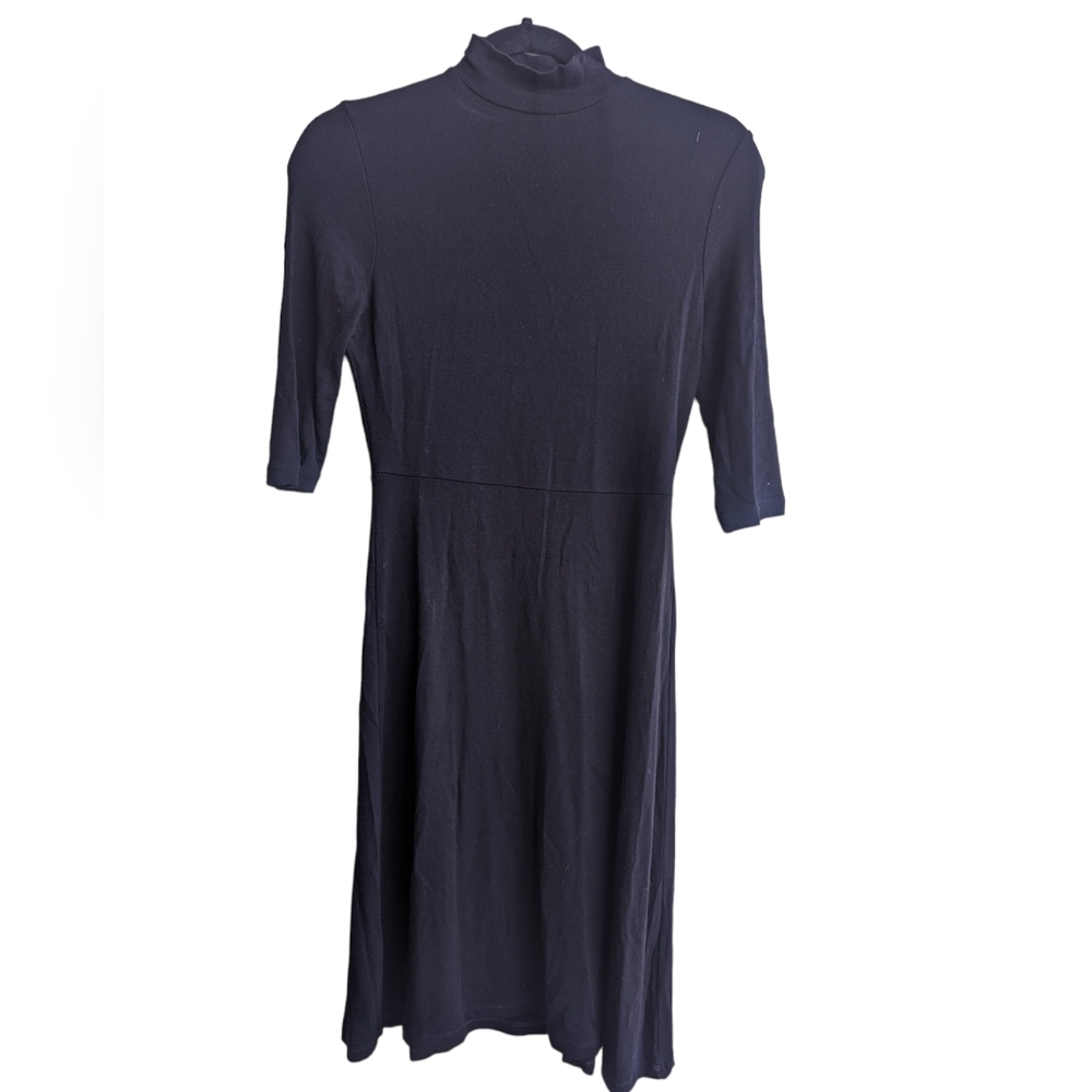 Vince High Neck Soft Jersey Dress